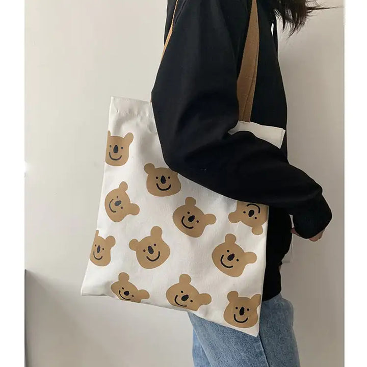 Single-Shoulder Canvas Tote Bag