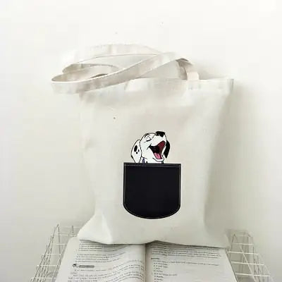 Single-Shoulder Canvas Tote Bag