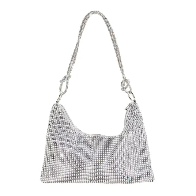 Luxury Shining Rhinestones Purses Shoulder Bag For Women Evening Party Handbag Imitation Crystal Purses And Handbag For Wedding