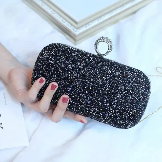 Beaded Pearl Evening Clutch Bag Latch Women Rhinestone Wedding Bridal Dinner Party Purse Female Stylish Evening Bags Pearl Purse