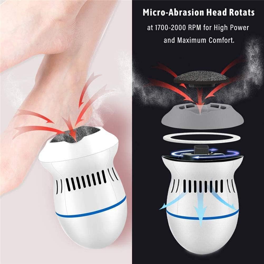 Portable Electric Foot Grinder, Electric Foot Callus Remover Electric Vacuum Adsorption Foot Grinder, Foot Heel Repair Electric Foot File Pedicure Foot Care Tool for Dead, Hard Cracked Dry Skin