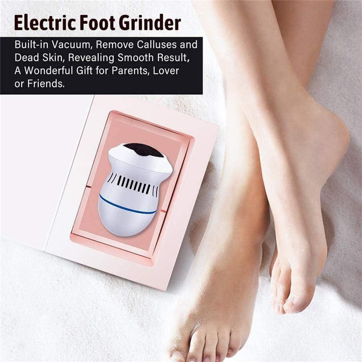 Portable Electric Foot Grinder, Electric Foot Callus Remover Electric Vacuum Adsorption Foot Grinder, Foot Heel Repair Electric Foot File Pedicure Foot Care Tool for Dead, Hard Cracked Dry Skin