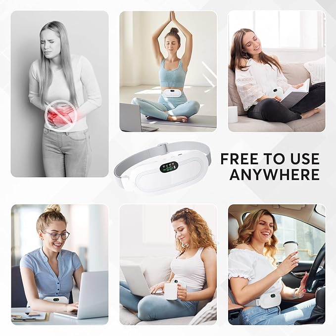 USB Electric Heating Menstrual Heat Pad Belt Woman Period Pain Relief Cramps UK