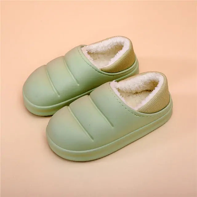 Waterproof Warm Fur Slippers