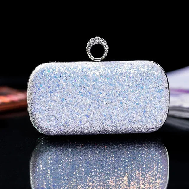 Beaded Pearl Evening Clutch Bag Latch Women Rhinestone Wedding Bridal Dinner Party Purse Female Stylish Evening Bags Pearl Purse