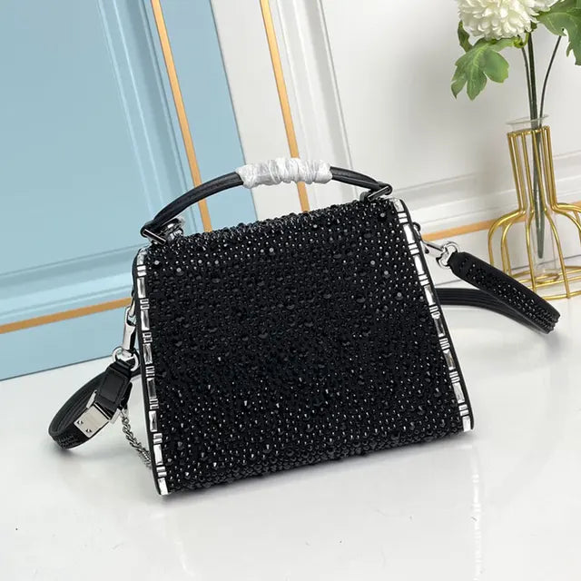 Luxury Crystal Bag Evening Party Dinner Clutch Purse High Quality Fashion Classic Women Handbag Tote Shoulder Crossbody Send Box