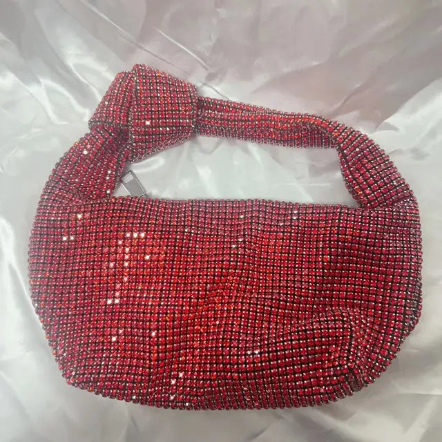 Women Rhinestones Evening Tote Bag Shining Crystal Party Wedding Bucket Bag Silver Gold Green Blue Wholsale Purses and Handbags