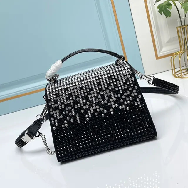 Luxury Crystal Bag Evening Party Dinner Clutch Purse High Quality Fashion Classic Women Handbag Tote Shoulder Crossbody Send Box