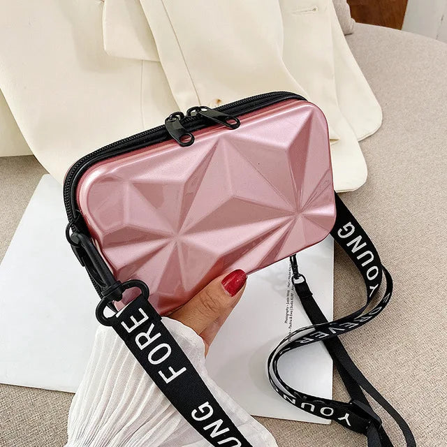 Luxury Hand Bags For Women 2023 New Suitcase Shape Totes Fashion Mini Luggage Bag Women's Branded Trending Famous Clutch Box Bag