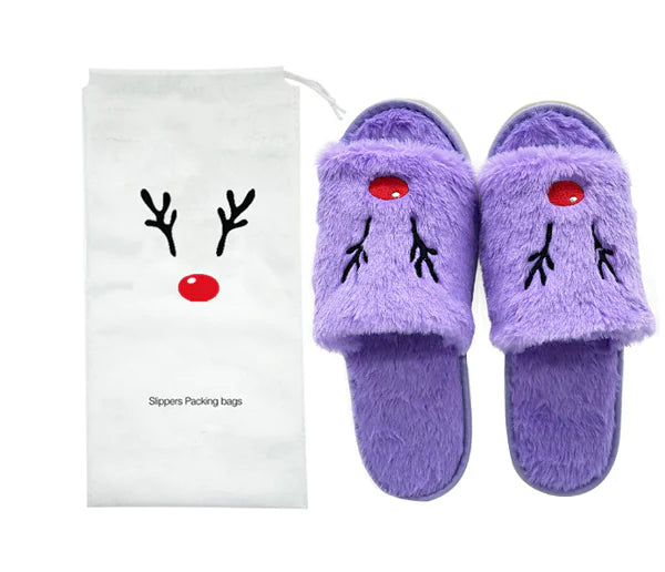 Women Christmas Slippers Plush