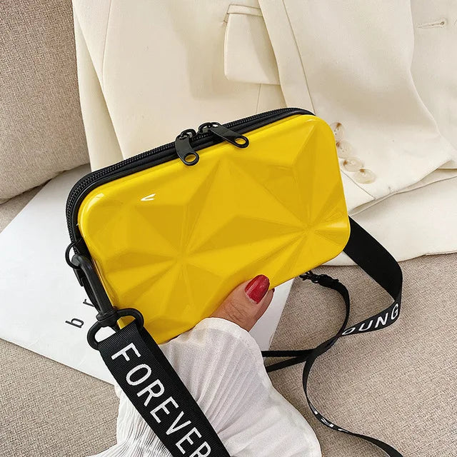 Luxury Hand Bags For Women 2023 New Suitcase Shape Totes Fashion Mini Luggage Bag Women's Branded Trending Famous Clutch Box Bag