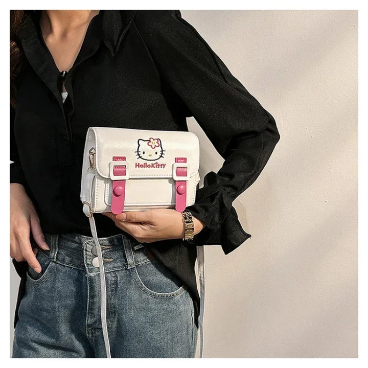 Women Luxury Brand Bag High Quality Designer Sanrio Hello Kitty Cartoon Melody Kuromi Cinnamon Small Crossbody Bags for Girls