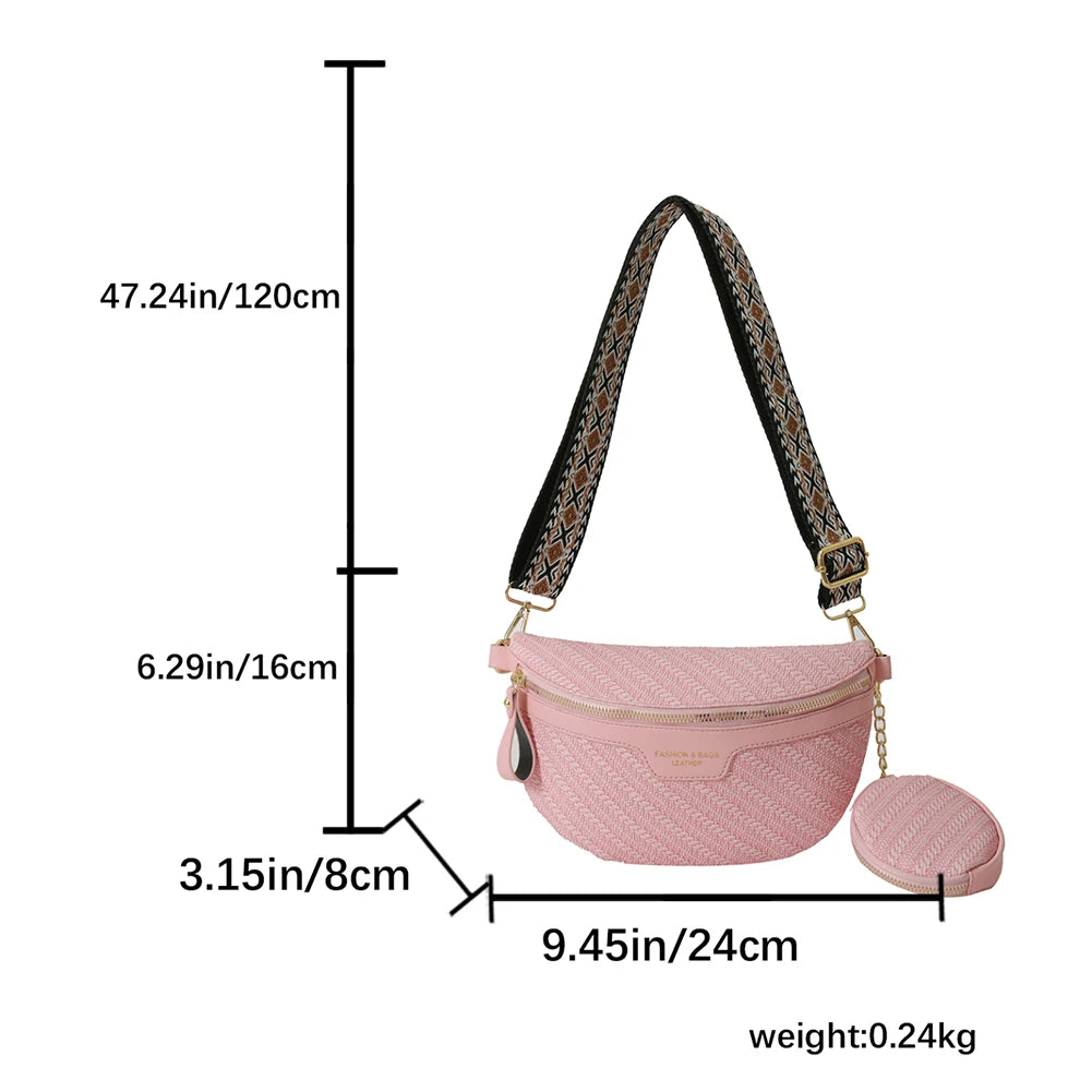 Brand Female Belt Bag Fashion Leather Fanny pack Coin Purse High quality Ladies Waist Bags Designer Shoulder Crossbody Chest Bag