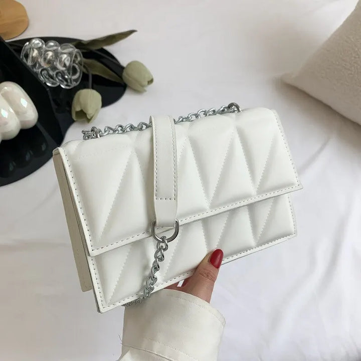 Fashion Trend Crossbody Single Bag On The New Small Bag 2023 New Tide Korean Version Of The Foreign-style Chain Small Square Bag