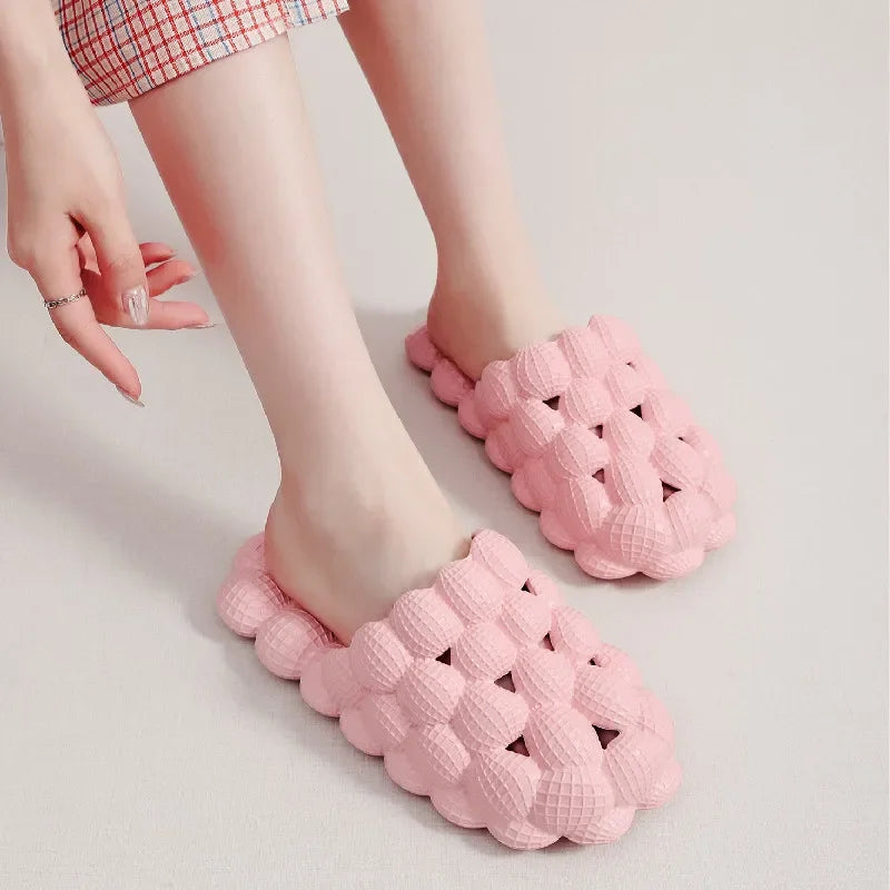 New Women Bubble Slides Eva Slippers Men Shoes Indoor Home Beach Sandals Outdoor Soft Platform