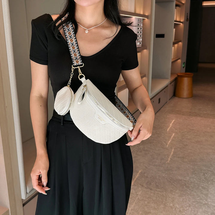 Brand Female Belt Bag Fashion Leather Fanny pack Coin Purse High quality Ladies Waist Bags Designer Shoulder Crossbody Chest Bag