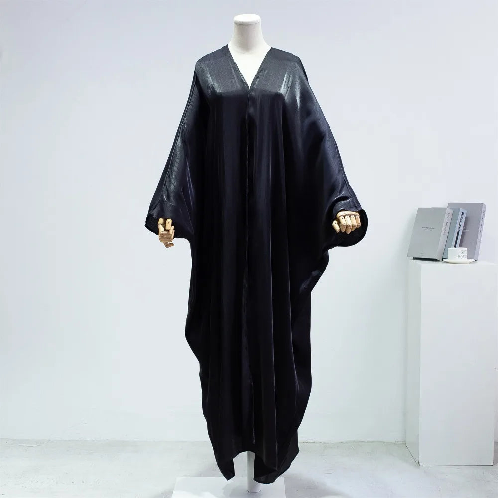 Muslim Abayas Smocking Sleeve Out kaftans Women Jilbabs Cardigan Coat Islamic Clothing Dubai Saudi Robe Turkish