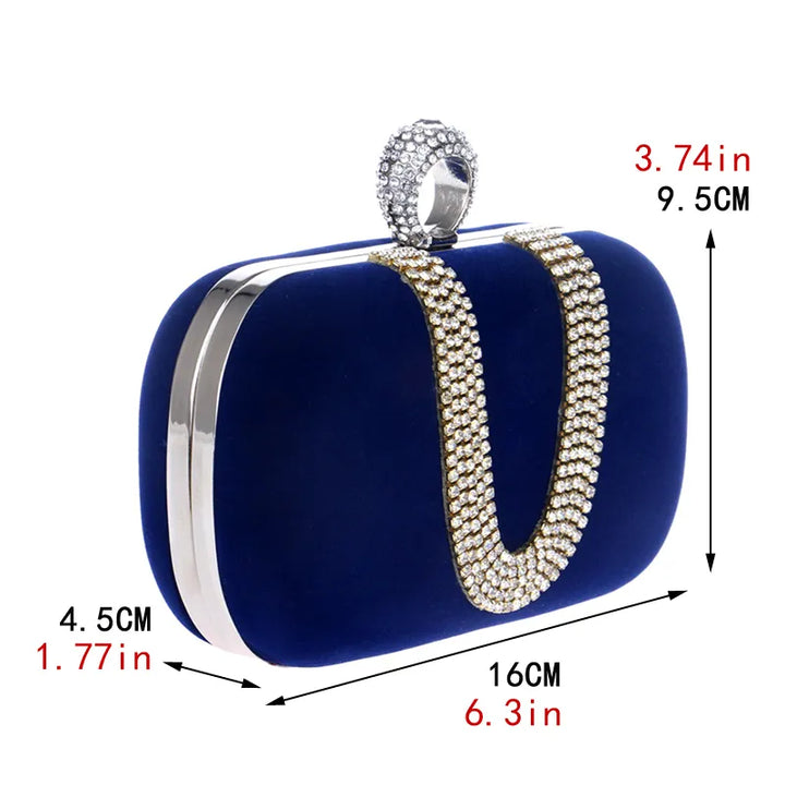 Luxury Women Evening Bags Diamond luxury Clutch bag Party Diamonds Lady black Red Chain Shoulder bag Handbags for Purse