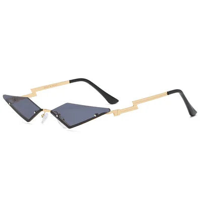 UV400 Trendy Tassel Sunglasses Fashion Retro Rimless Sun Glasses Steampunk Sunglasses Shades Funny Clouds Shaped Eyeglasses