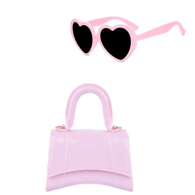 little girls purses 2022 designer kids bags handbag sunglasses kid purse sets bolsas inspirada