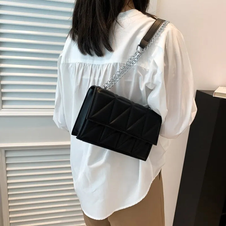 Fashion Trend Crossbody Single Bag On The New Small Bag 2023 New Tide Korean Version Of The Foreign-style Chain Small Square Bag