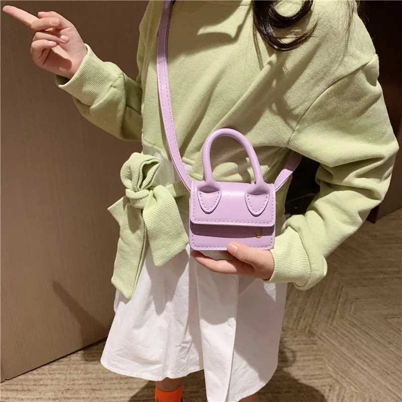 Children's Handbag for Girl Designer Luxury Bag Cute Square Bag Kids Purses and Handbags Mini Crossbody Bag Coin Pouch for Girls