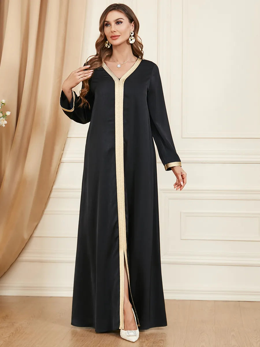 BNSQ 3371# 2023 New Chiffon Gilt Two-piece Set Elegant Fashion Muslim Dress