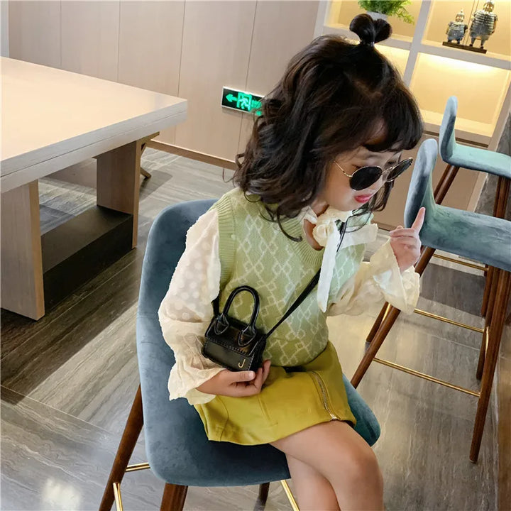 Children's Handbag for Girl Designer Luxury Bag Cute Square Bag Kids Purses and Handbags Mini Crossbody Bag Coin Pouch for Girls