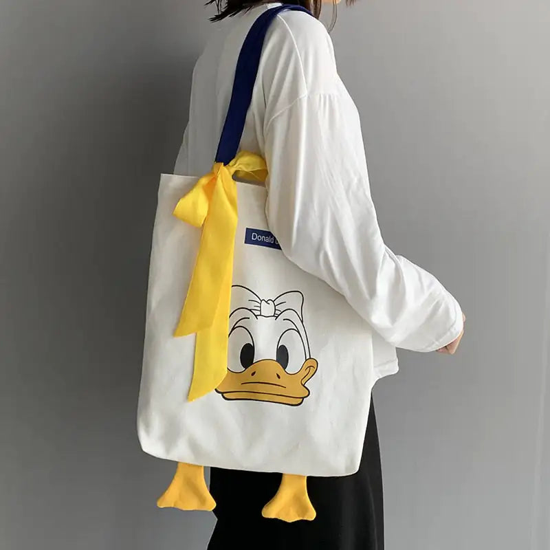 Single-Shoulder Canvas Tote Bag