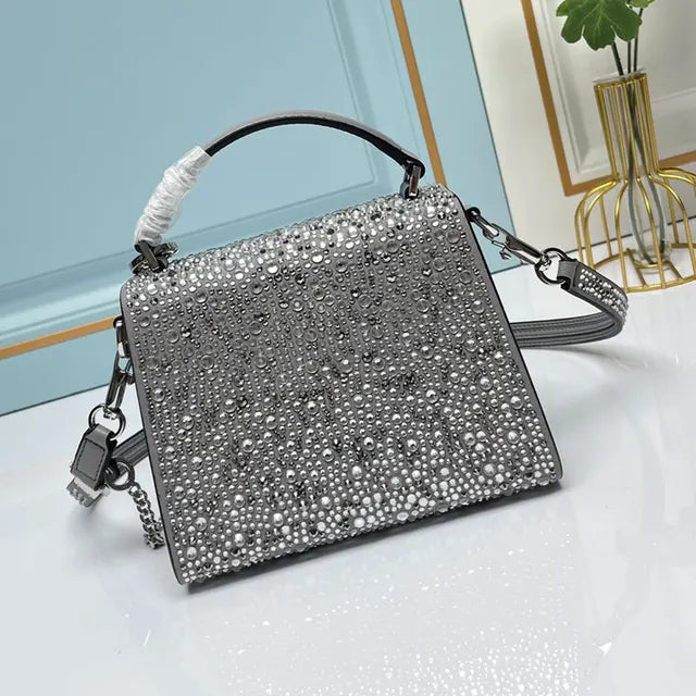 Luxury Crystal Bag Evening Party Dinner Clutch Purse High Quality Fashion Classic Women Handbag Tote Shoulder Crossbody Send Box