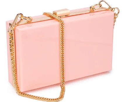 Women Acrylic Clear Purse Cute Transparent Crossbody Bag Lucite See Through Handbags Evening Clutch Events Stadium Approved