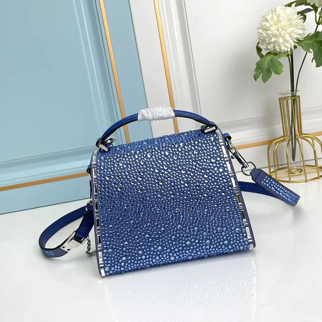 Luxury Crystal Bag Evening Party Dinner Clutch Purse High Quality Fashion Classic Women Handbag Tote Shoulder Crossbody Send Box