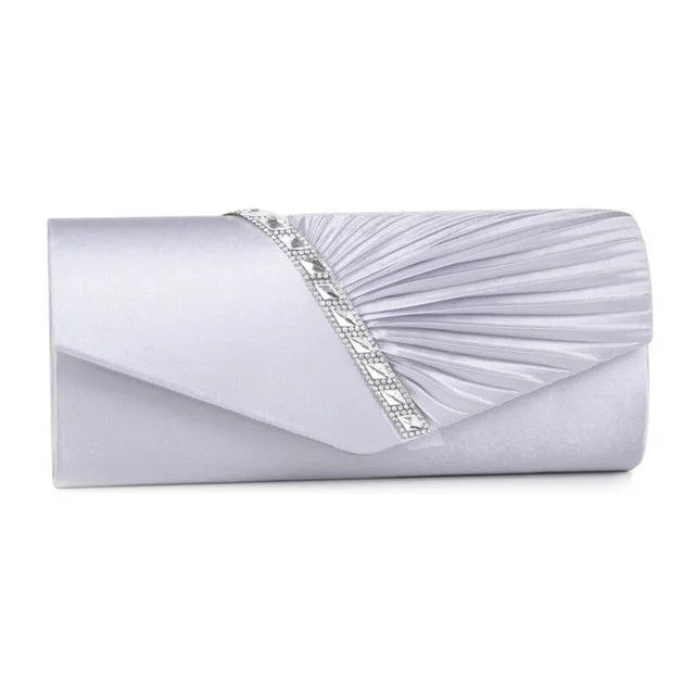 Wedding Party Clutches Woman Purple Purse Fashion Luxury Diagonal Rhinestone Prom Party Clutch Ladies Evening Bags Shoulder Bag