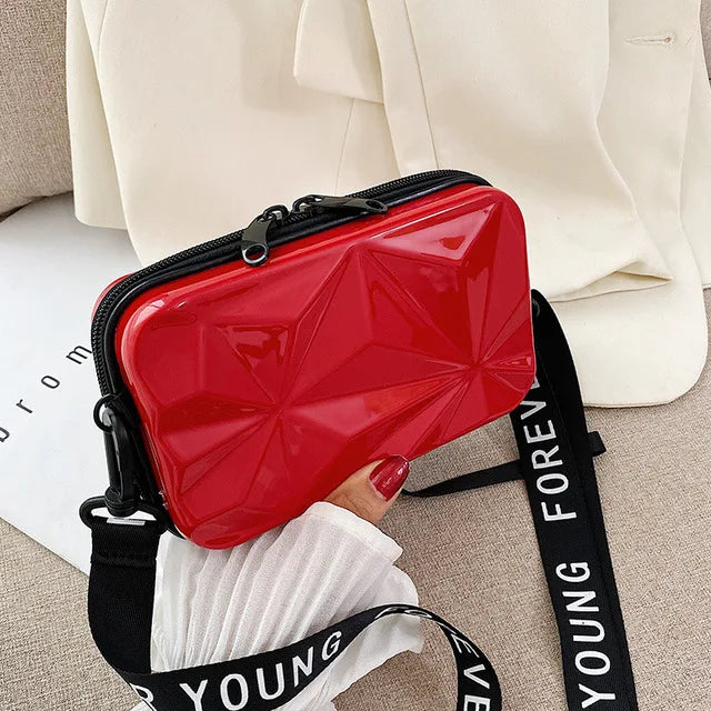 Luxury Hand Bags For Women 2023 New Suitcase Shape Totes Fashion Mini Luggage Bag Women's Branded Trending Famous Clutch Box Bag