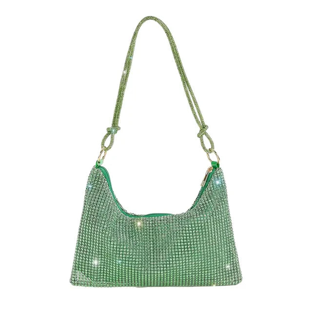 Luxury Shining Rhinestones Purses Shoulder Bag For Women Evening Party Handbag Imitation Crystal Purses And Handbag For Wedding