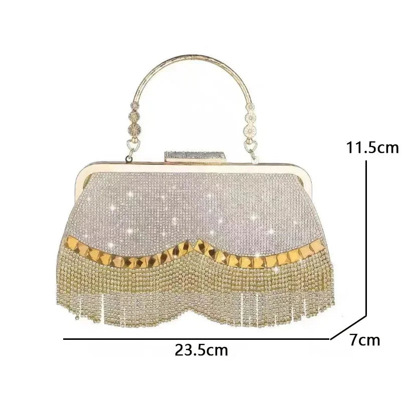 Hand for Wedding Party Banquet Diamond Clutch Bag Ladies Luxury Party Evening Bag Fashion Wedding Bridal Dress Bag