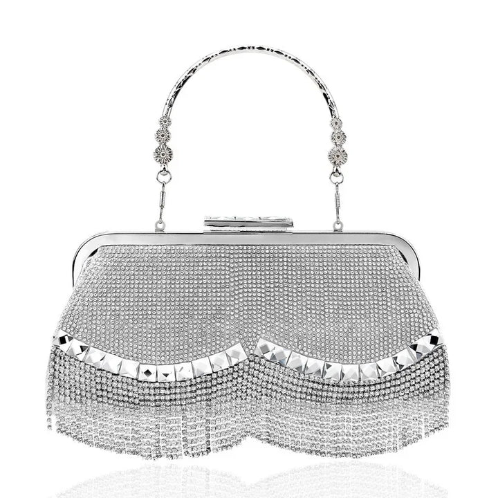 Women Banquet Handbags 2021 New Diamond-studded Tassel Evening Bags Femme Wedding Purse Dress Beaded Party Clutch