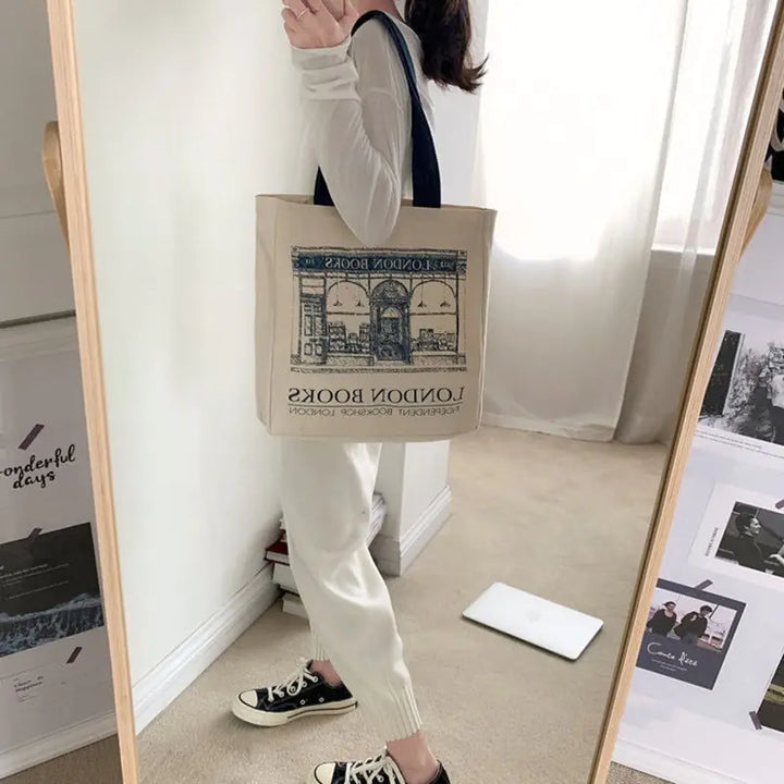 London Books Print Shoulder Bag