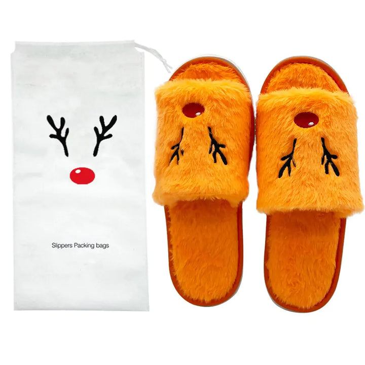 Women Christmas Slippers Plush