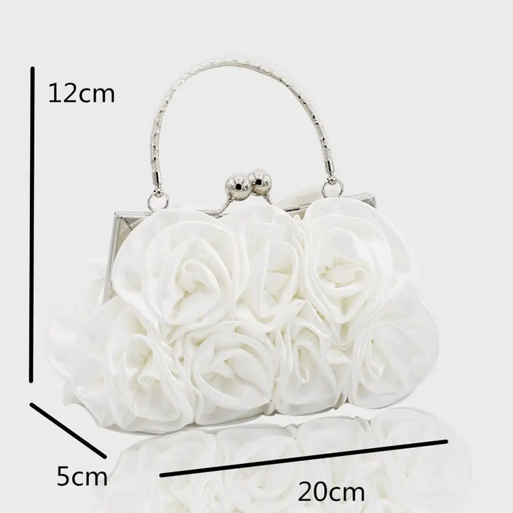 Fashion Flower Clutch Bag Women Wedding Elegant Handbag Bridal Floral Purse Evening Dress Clutches Party Wallet Lady Evening Bag