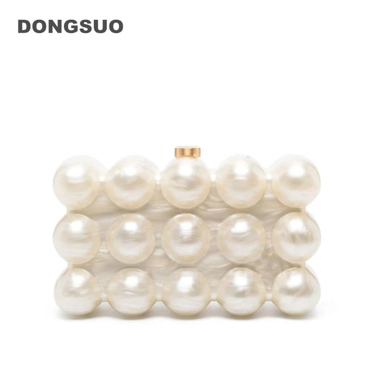 Women Acrylic bubble Clutch Bag For Wedding Party Luxury ivory Box Evening Purses Designer Handbags High Quality