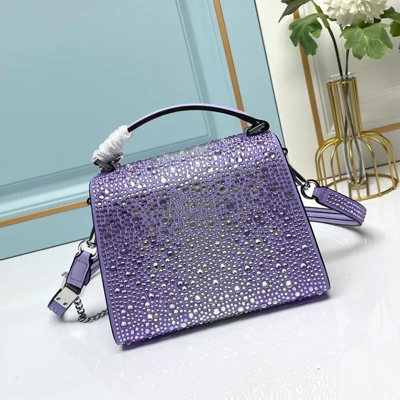 Luxury Crystal Bag Evening Party Dinner Clutch Purse High Quality Fashion Classic Women Handbag Tote Shoulder Crossbody Send Box