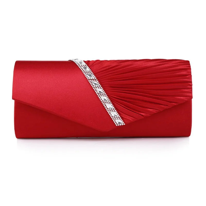 Wedding Party Clutches Woman Purple Purse Fashion Luxury Diagonal Rhinestone Prom Party Clutch Ladies Evening Bags Shoulder Bag