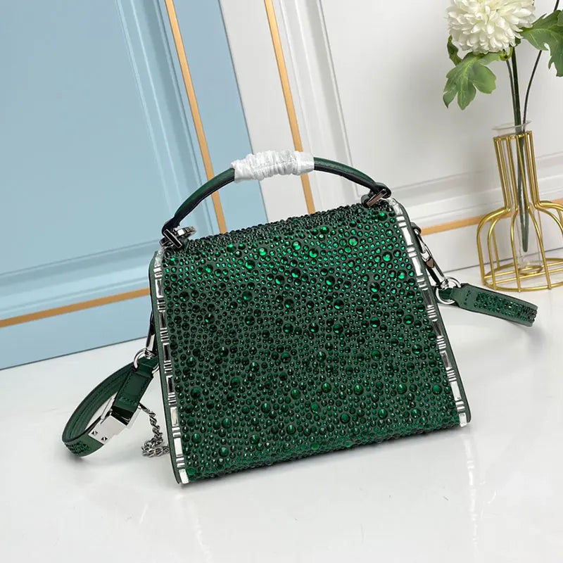 Luxury Crystal Bag Evening Party Dinner Clutch Purse High Quality Fashion Classic Women Handbag Tote Shoulder Crossbody Send Box